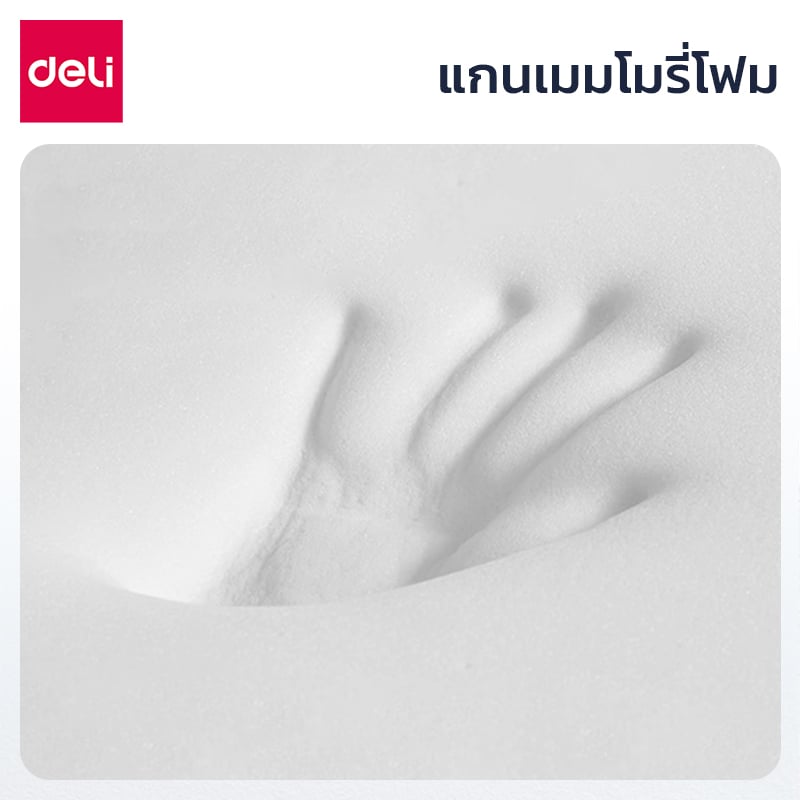 เบาะรองนั่งเพื่อสุขภาพ DELI VS752-BK-01 35X45X7ซม. สีดำ_2